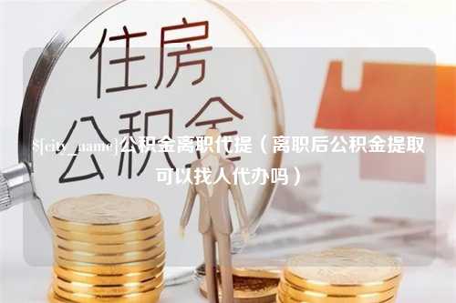 陵水公积金离职代提（离职后公积金提取可以找人代办吗）